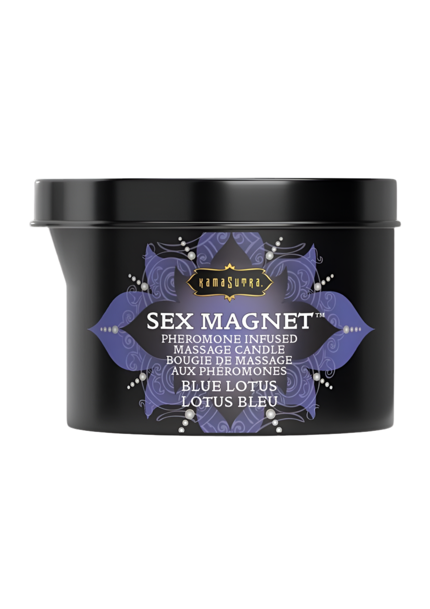 Pheromone Infused Massage Candle- Blue Lotus