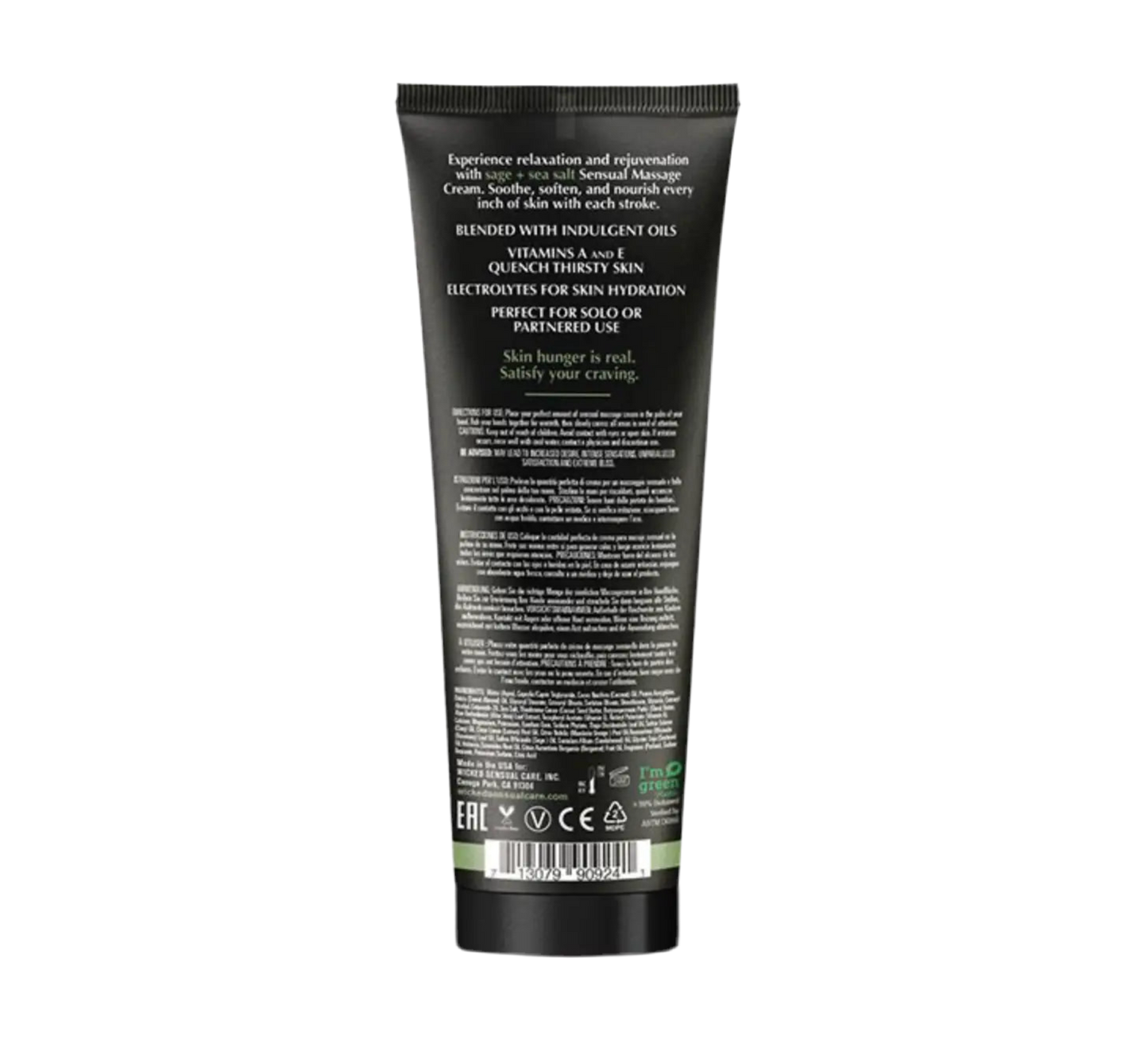 Sensual Massage Cream- Sage & Sea Salt