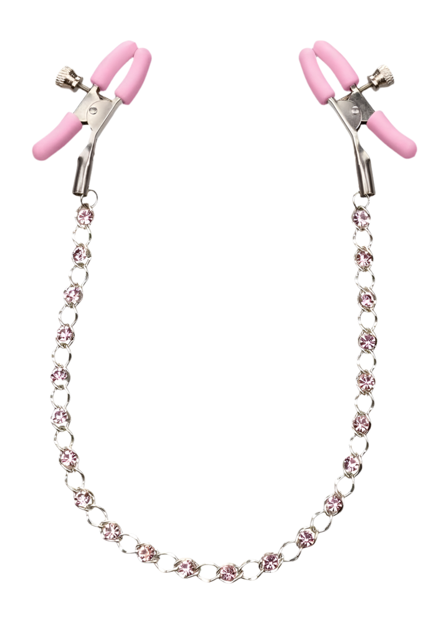 Nipple Play Crystal Chain Clamps