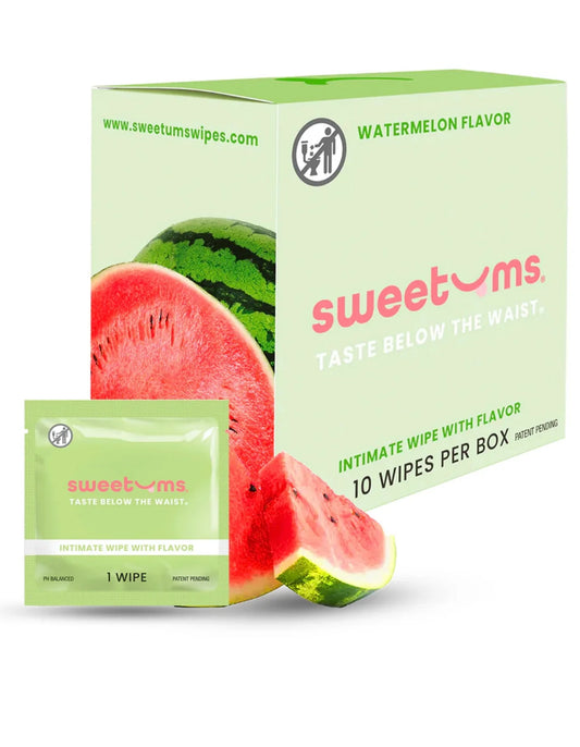 Sweetums Intimate Wipes Watermelon Flavor 10-Pack