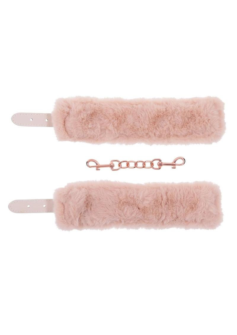 Peaches & Cream Fur Handcuffs