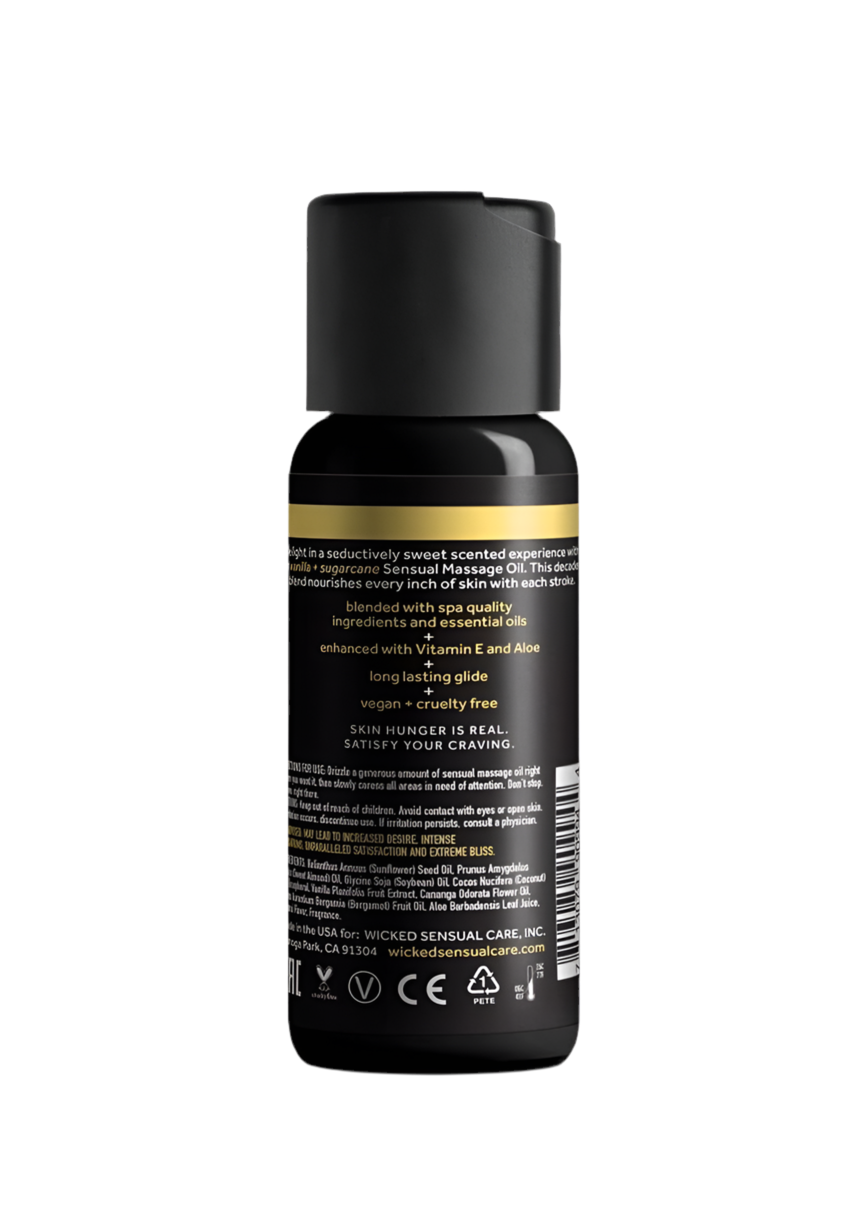Sensual Massage Oil- Vanilla & Sugarcane