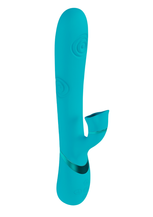 Triple Motor G-Spot Air Wave VIbrating and Tapping Flared Clit Stimulator
