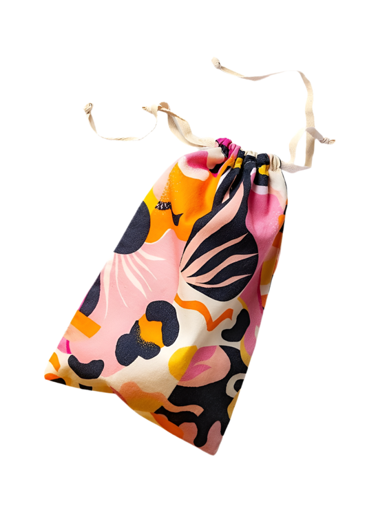 Cotton Toy Storage Bag- Burst