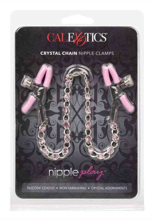 Nipple Play Crystal Chain Clamps
