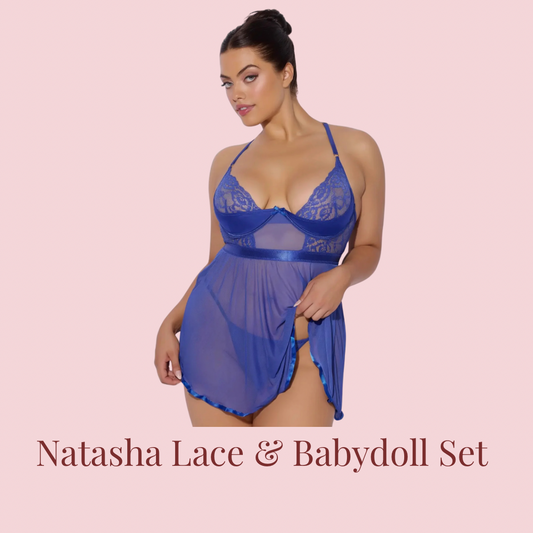 Natasha Lace & Micro Babydoll & G-String Set