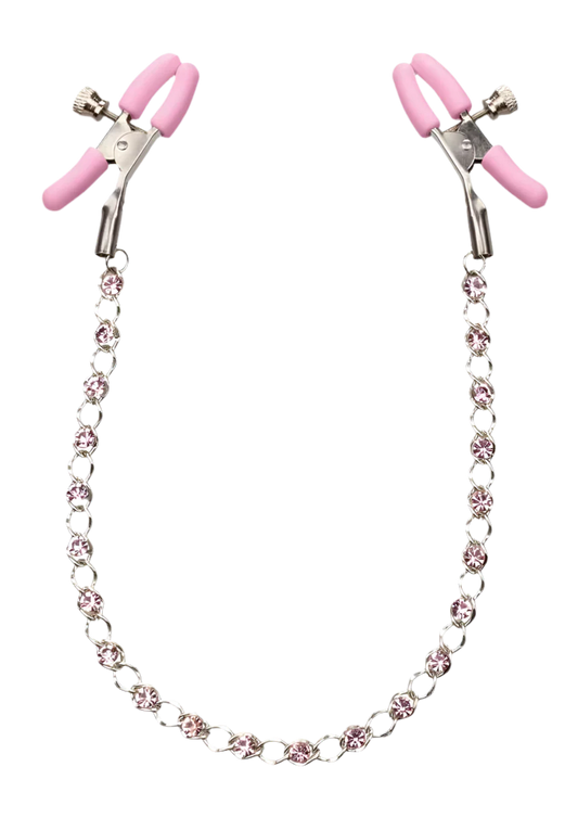Nipple Play Crystal Chain Clamps