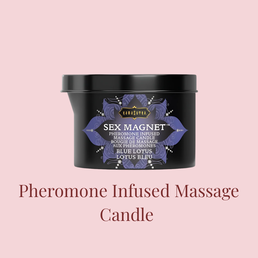 Pheromone Infused Massage Candle- Blue Lotus