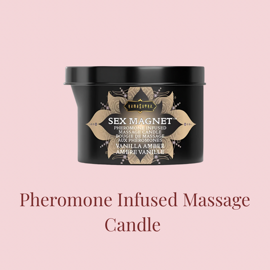 Pheromone Infused Massage Candle- Vanilla Amber