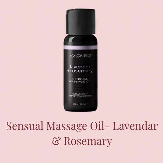 Sensual Massage Oil- Lavender & Rosemary