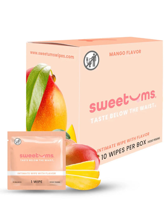 Sweetums Intimate Wipes Mango Flavor 10-Pack