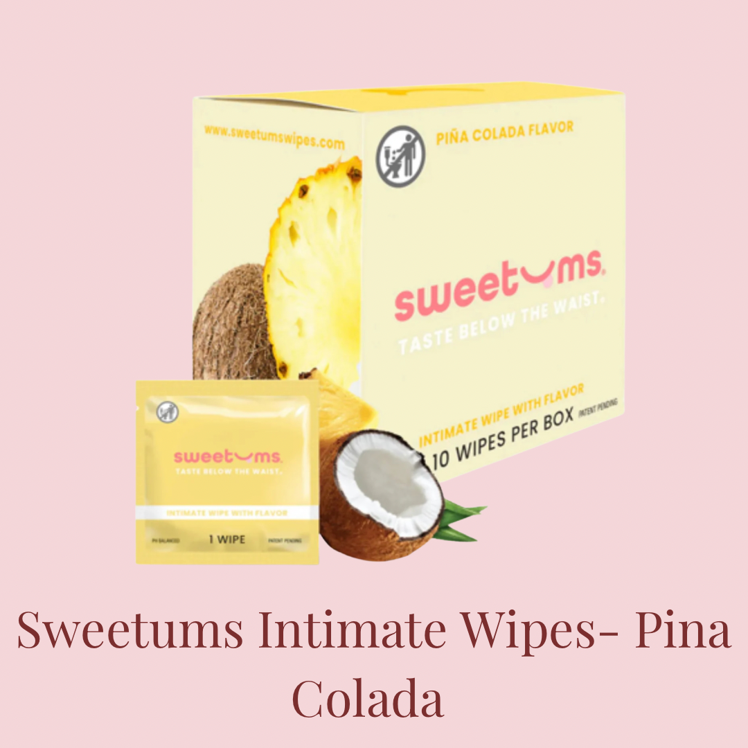 Sweetums Intimate Wipes Pina Colada Flavor 10-Pack