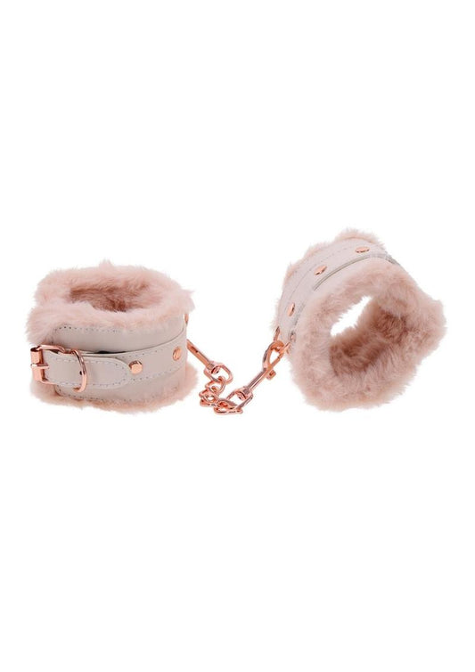 Peaches & Cream Fur Handcuffs
