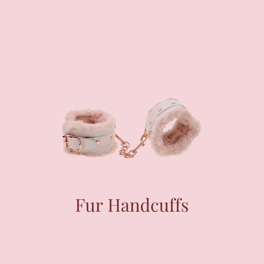 Peaches & Cream Fur Handcuffs